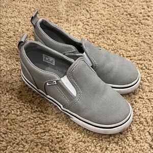 Vans Kids Gray Slip-On Sneakers